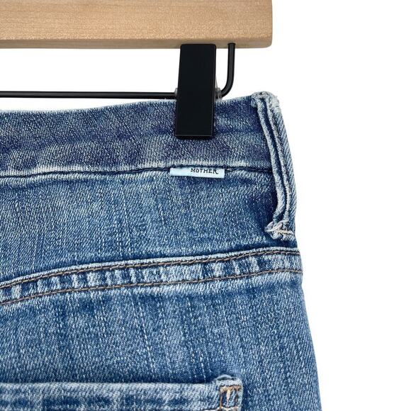 Mother High Waist Double Looker Ankle Fray Fruit Carts Evil Eye Size 25 - Picture 12 of 15